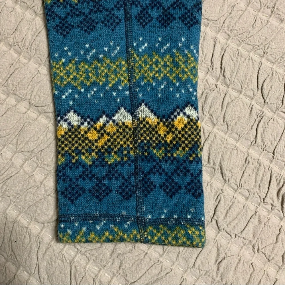The North Face Men's 1/2 Zip Fair Isle Pullover Jacket SZ M Aztec Print